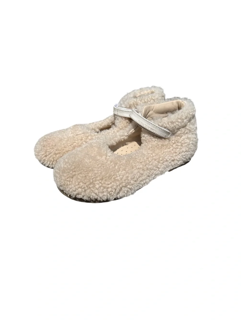 Manuela de Juan Luxury Shearling Mary Jane Shoes – Size 29